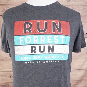 RUN FORREST RUN BUBBA GUMP SHRIMP CO MALL OF AMERICA T-SHIRT SZ M TRAVEL TOURIST
